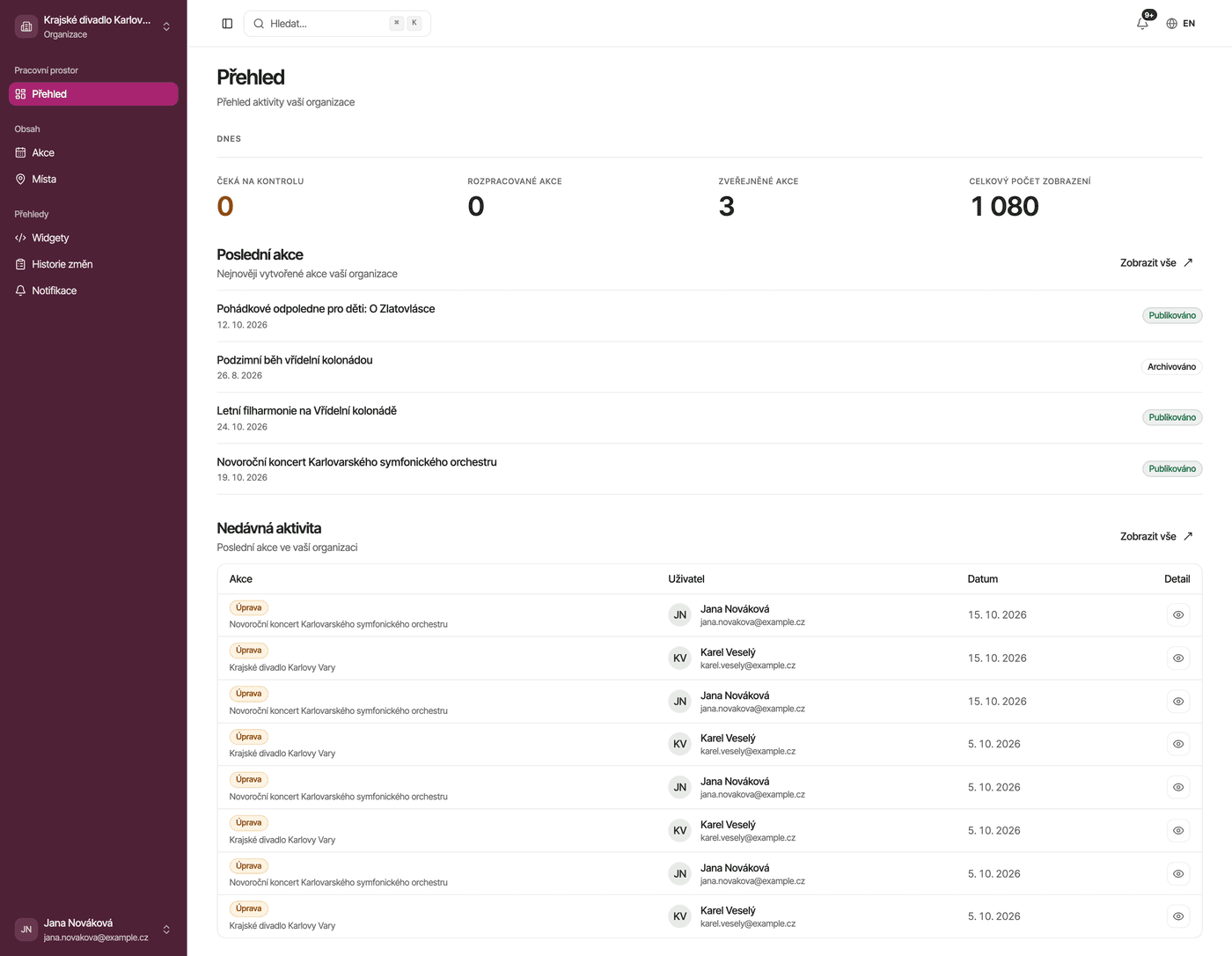 Snímek obrazovky: stu 02 prehled