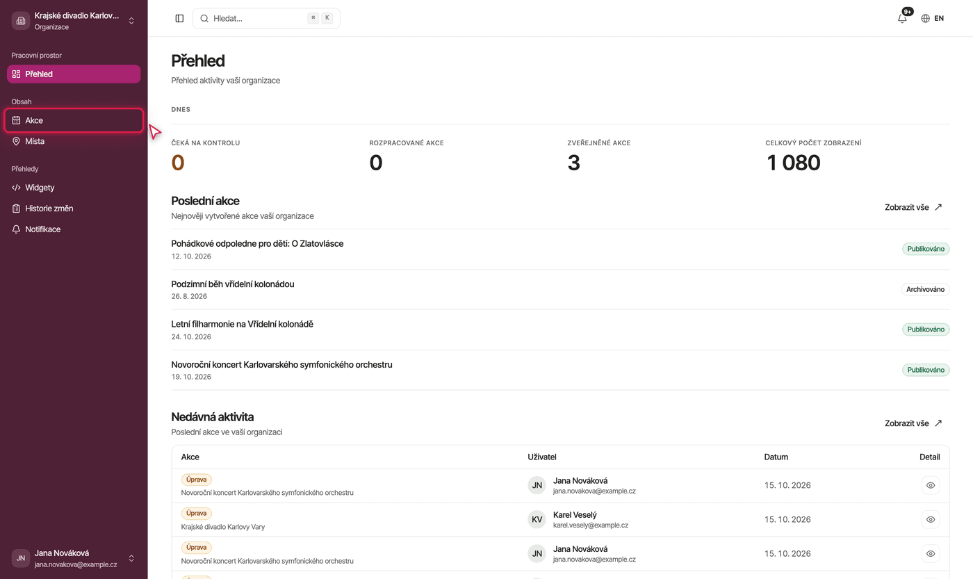 Snímek obrazovky: stu 03 menu