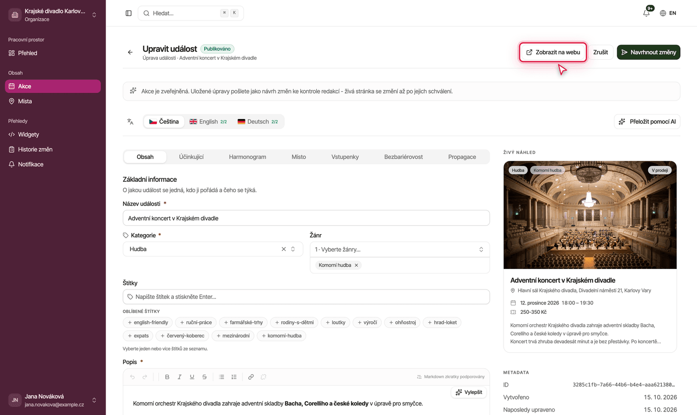 Snímek obrazovky: stu 38 zobrazit na webu